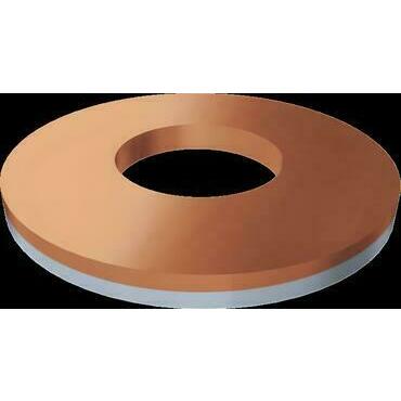 SEZ 7373-14/2 Cupálová podložka vnější průměr 28 mm, vnitřní průměr 13 mm, tloušťka 2 mm