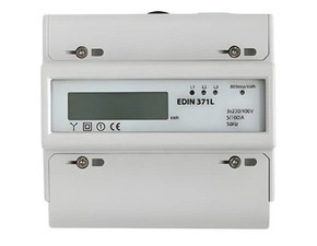 SEZ EDIN 371L Elektroměr 5-100 A, 1 tarif, 3 fázový, LCD displej, 7M/DIN