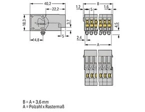 WAGO 769-602/001-000 1vodičový konektor s pájecími piny