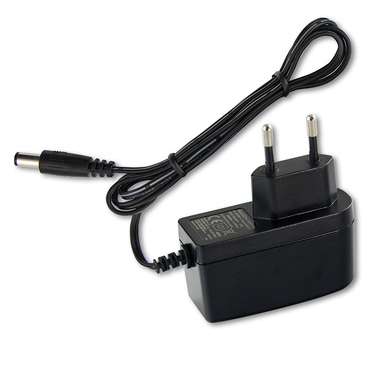 Adaptér napájecí MC LED adaptér 12W, DC 24V/0,5A, IP20, černý plast, s vidlicí