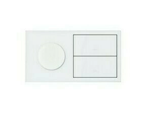 Sestava 2 násobná: IP44: 1 zásuvka+2 kryty, bílá matná