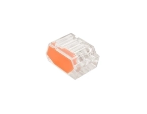 EL 1004701 Svorka krabicová P 01-32/10-3, bezšroubová (3x 0,5-2,5mm2, transparentní/oranžová) (bal.1