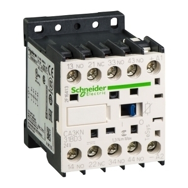 SCHN CA3KN31BD3 Pom. miniStykač 3"Z"+1"V" 24V , cívka s integr.ochr. RP 0,24kč/ks
