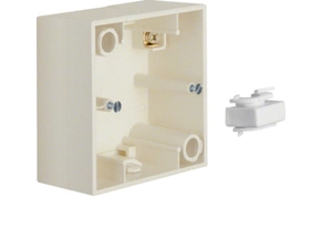 HAG 10418982 Krabice, 1-násobná na omítku, Berker S.1, krémová, lesk