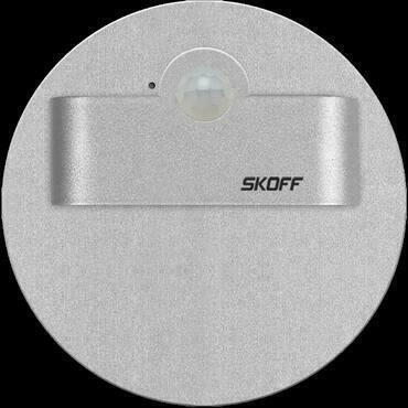 LED svítidlo orientační SKOFF Rueda Short 120 Senzor Light 10 V DC 1,0 W IP20 LED modrá 120o AL