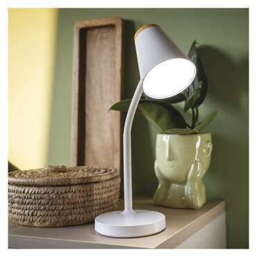 EMOS Z7641W LED STOLNÍ LAMPA TARA BÍLÁ
