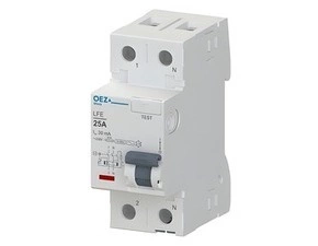 OEZ:42389 LFE-25-2-030AC Proudový chránič In 25 A, Ue AC 230 V, Idn 30 mA, 2pól, Inc 6 kA, typ AC