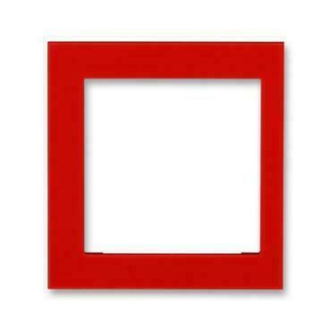 Kryt rámečku ABB Levit 3901H-A00255 65, červená, s otvorem 55x55, krajní