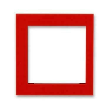Kryt rámečku ABB Levit 3901H-A00255 65, červená, s otvorem 55x55, krajní