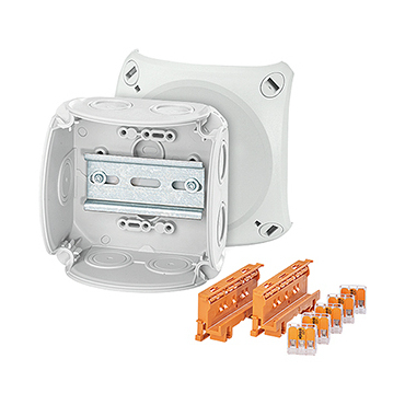 HEN DK 0606 W krabicová rozvodka pro vnitřní a venkovní chráněné instalace IP 66, se svorkovnicí do