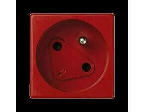 Zásuvka K45 SIMON KS22/6, 1 nás., DATA se sign., natoč., klíč, 16A/250V~, bezšr. sv., červená