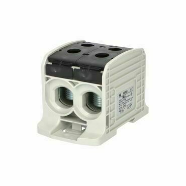 EL 1006049 Svorka univerzální RKA 185 DLS, 353A, 1pól. (4x vstup), AL/CU, černá, na DIN/na panel (ba