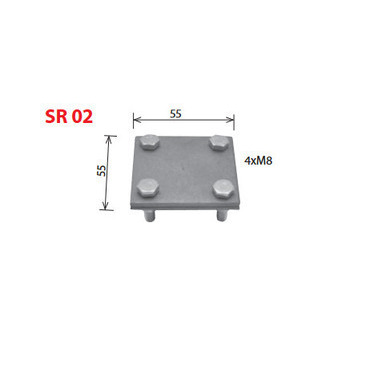 Svorka odbočná KOVO 24242 SR 02 (4xM8),V4A, nerez