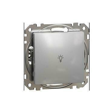 SCHN SDD113132 Sedna D/E - Tlačítko 1/0 "světlo", Aluminium