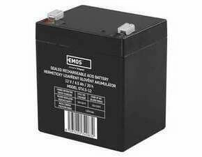 Akumulátor olověný EMOS SLA 12V 4,5AH FAST.4,7 MM B9653