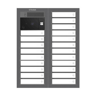 DV SYSTEM: 18 až 21 tlačítek + KAMERA + BOD Lite: čtečka RFID čipů MIFARE 13,56MHz (3M+3M) - Do zdi