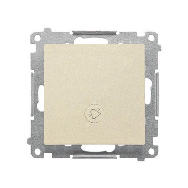 Ovladač zapínací SIMON TD1L.01/144, orient. LED podsv., ř.1/0So, 10A/250V~, bezšr., champagne mat