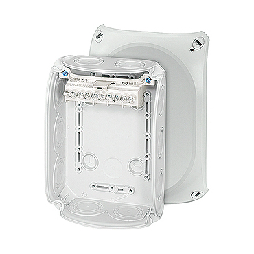 HEN DK 1006 GZ Krabcová rozvodka pro vnitřní a venkovní chráněné instalace IP 66, se svorkovnicí do