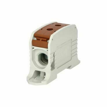 EL 1006033 Svorka univerzální RKA 95 LB, 232A, 1pól., AL/CU, hnědá, na DIN/na panel (bal.2)