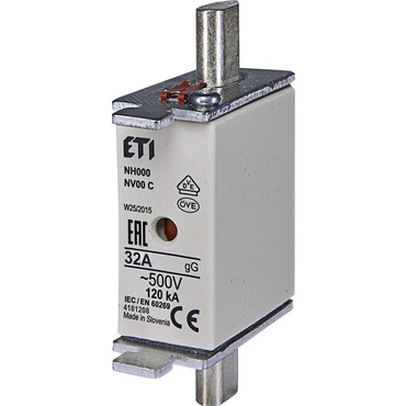 ETI 004181208 pojistka, NH000 gG 32A/500V