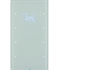 HAG 75643050 Dotykový sensor 3-násobný s termostatem, Berker R.3, sklo, bílá