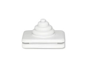 Průchodka náhradní IP44 ABB ND3553-G50 B, bílá, k řadě Praktik