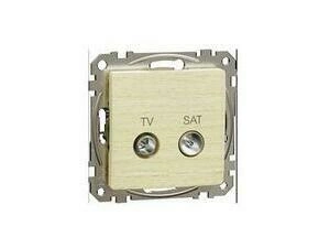 SDD180471S Sedna D/E - TV SAT zásuvka koncová 4dB, Bříza