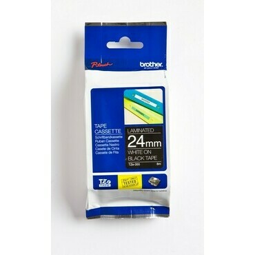 BROTHER  Páska 24  TZe-355 černá/bílá