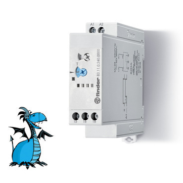 FINDER 83.11.0.240.0000 Čas.relé, ZR, 1P/16A, univ.nap., 50ms-10d RP 0,11kč/ks