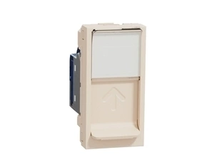 SCHN NU341644 Unica - Zásuvka datová 1xRJ45 Kat.6 STP, 1M, Béžová