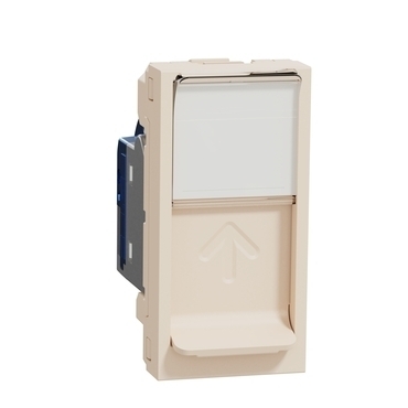 SCHN NU341644 Unica - Zásuvka datová 1xRJ45 Kat.6 STP, 1M, Béžová