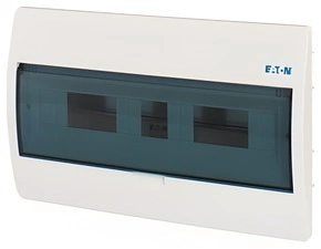Rozvodnice zápustná EATON 280355 BC-U-1/18-ECO, průhledné plast. dveře, 1 řada, 18 modulů