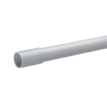 HLS HL TG1232B Pevná hrdlová trubka, samozhášivá, délka 3m, průměr 32mm, 320N, balení 30m, šedá