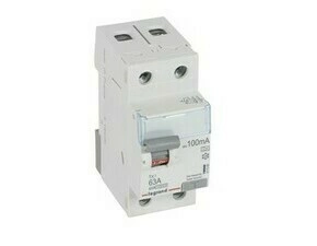 Chránič dvoupolový LEGRAND 411566 TX3 CHRÁN. 2P 63A 100MA A