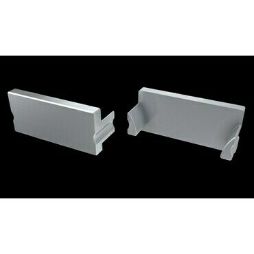 Koncovka profilu GREENLUX EC-PROFIL TERRA SILVER LACQ (12-0145-01)