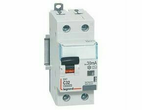Chránič kombinovaný LEGRAND 410982 DX3 KOMB. 1+N C32 30MA AC 10KA