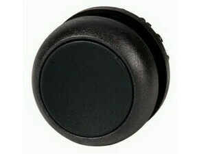 EATON 216591 M22S-D-S Ovládací hlavice tlačítka, zapuštěné tlačítko, bez aretace, černý kroužek, čer