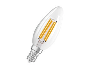 LED žárovka svíčka OSRAM LEDSCLB40GD 4W/827 230V FIL E14 FS1, čiřá, stmívatelná