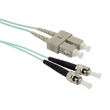 Patch kabel SOLARIX SXPC-SC/ST-UPC-OM3-2 m-D, SC/UPC-ST/UPC, Multimode, 50/125, OM3, Duplex, 2 m