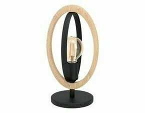 Svítidlo stolní EGLO TL 1 E27 SCHWARZ HOLZ BASILDON