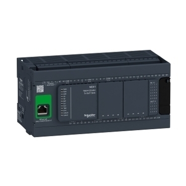 SCHN TM241CE40U PLC Modicon M241, 24VDC, 24DI, 16DQ (neg. logika), 1x Ethernet, 2x Sériová linka, 1x