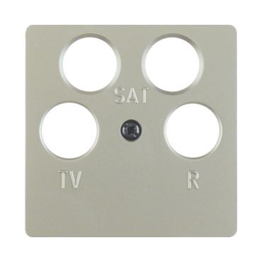 HAG 148404 Centrální díl pro 4 anténní zásuvky, z toho 2x F-konektor, systém střed. dílů, ušlecht. o