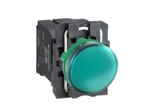 SCHN XB5AV43 Signálka se žárovkou BA 9s, 230.....240V, zelená