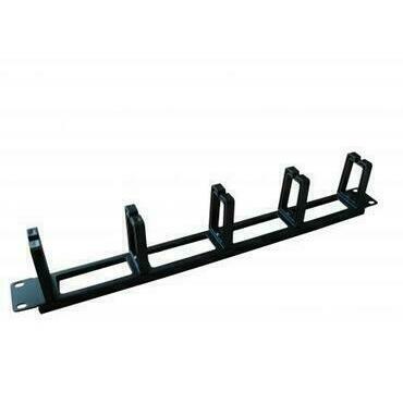 Panel vyvazovací MAFIA WVP-1U-5P-B, 19", 1U, 5x úchyt, plast, černá