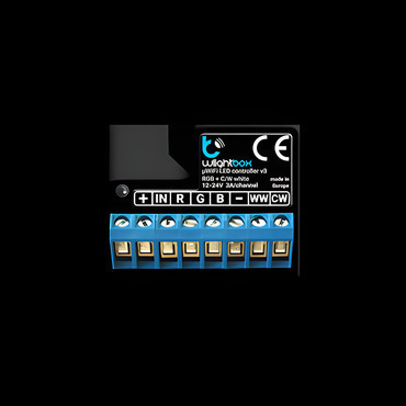 Stmívač SIMON GO ESRGB1W, wLightBox pro LED typu RGB/RGBW/CT, zapuštěný, Wi-Fi,