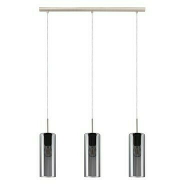 Svítidlo závěsné EGLO HL 3 E27 NICKEL-M SW-TRANSP.SELVINO