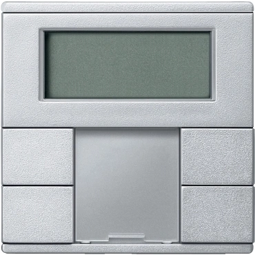 SCHN MTN6212-0460 KNX multifunkční tlač. panel, 2-násobný plus+RTC, Aluminium, System M RP 0,1kč/ks