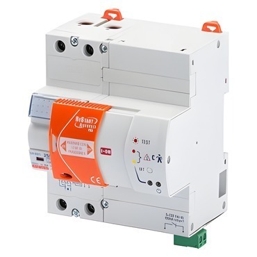 Automatický test a zapnutí chrániče  GEWISS RESTART 2 PÓLY – 63 A TYP A, Idn=0,03 A 230 V – 5 M