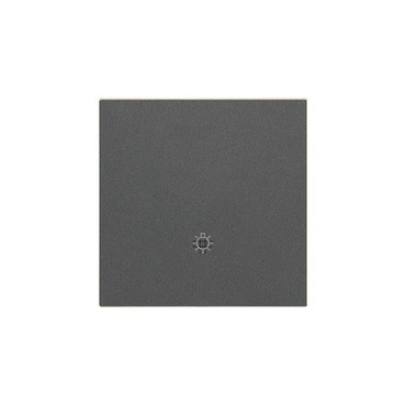Kryt SIMON TKWS1/116, s piktogramem "světlo", 1 násobný, pro přístroje SP1M, grafitová matná