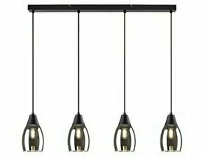 Svítidlo závěsné RABALUX 72184 ILMARI černá E27 4x MAX 15W